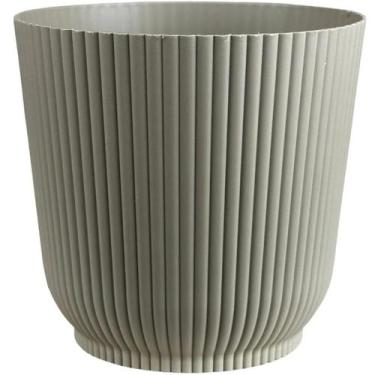 Imagem de Vaso Para Planta Cachepot Decorativo de Mesa 10x8cm - okla, Cinza