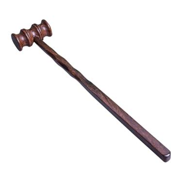 Imagem de KiBcsLic Ferramenta de massagem nas costas de madeira, cabo confortável e portátil para escritório doméstico, para cintura, pescoço, corpo inteiro, Martelo de Bambu