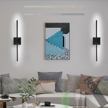 Imagem de GZZBMY LED Bateria Arandela USB Recarregável Arandelas Sem Fio com Controle Remoto Iluminação de Parede Toque Regulável Iluminação de Parede Rotação 360° para Sala de Estar Quarto Escada Corredor