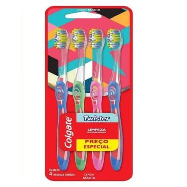 Imagem de Escova Dental Colgate Twister Macia - 4 Unidades