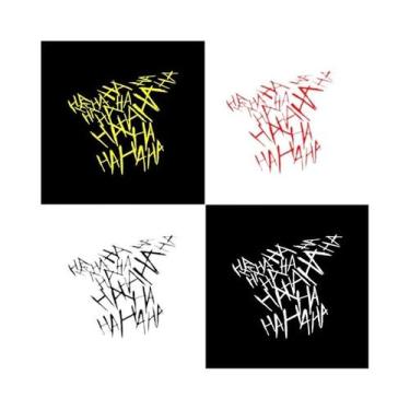 Imagem de Adesivos Refletivos Impermeáveis Joker Hahaha Para Capacete De Carro E