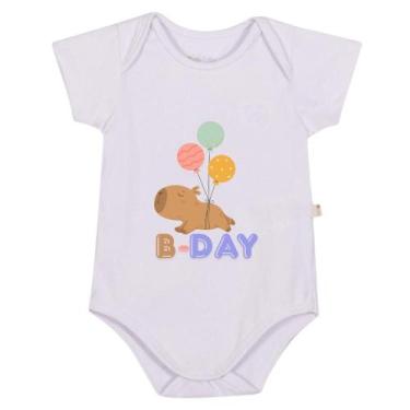 Imagem de Body Algodão Bebê Reborn B-Day Personalizado Bodie Confort - Bellvi, B