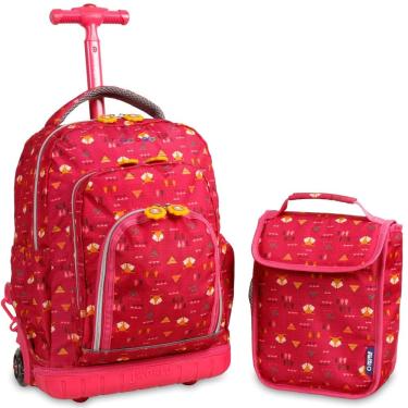 Imagem de Mochila com rodinhas J World Lollipop 16 Kids com lancheira Fox