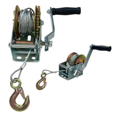 Imagem de Guincho Manual Carretilha 360Kg com 8Mts Cabo Aco GC360C ACM TOOLS