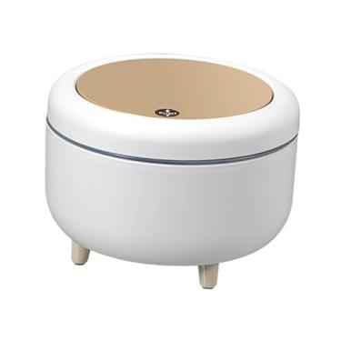 Imagem de Ｂｅｓｇａ Lixeira Nordic Lixeira Cesto de Lixo com Tampa de Empurrar para Quarto e Escritório, Mesa