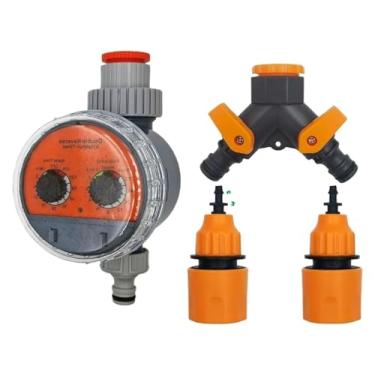 Imagem de BYYINGSUS Válvula esférica temporizador de irrigação A-utomatic LCD regador eletrônico de tanque de água irrigador para casa jardim estufa (válvula de esfera temporizador-k)