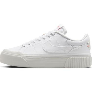 Imagem de NIKE Tênis feminino, Branco Photon Dust Picante Vermelho, 34