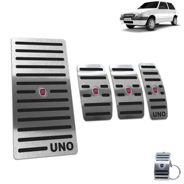 Imagem de Pedaleira + Descanso Fiat Uno 2004 Até 2011 Preto Manual