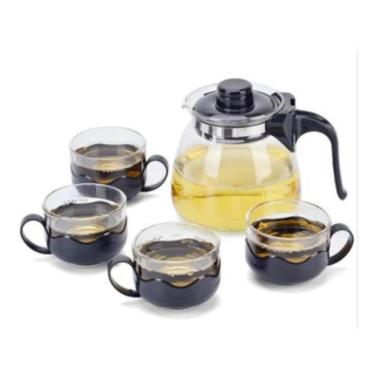 Imagem de Chaleira Bule Infusor 1L E 4 Xícaras Inox Café Cozinha Jarra