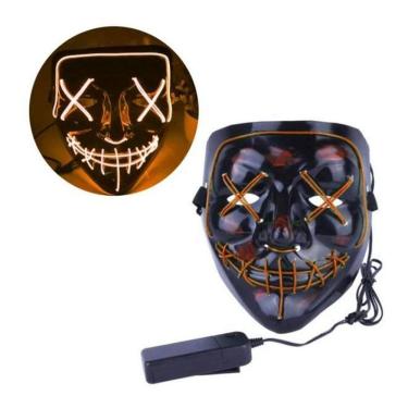 Imagem de Máscara Led Neon Cosplay Fantasia Masculina Helloween