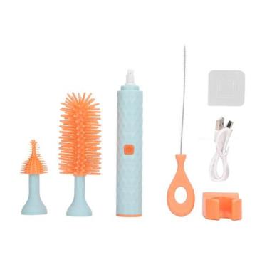 Imagem de Conjunto de escovas de limpeza elétricas para mamadeiras Garosa Blue