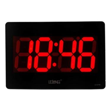 Imagem de Relógio De Parede Mesa Led Grande Calendário Lelong Le-2116