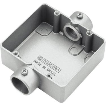 Imagem de Condulete duplo 3/4 polegada tipo "CD" - sem tampa / rosca BSP / sem p