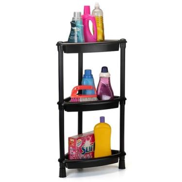 Imagem de Prateleira Organizador 3 Cestos Multiuso Cozinha Banheiro Lavanderia Q