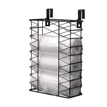 Imagem de Gourmet Basics by Mikasa Porta-saco de lixo com ganchos removíveis, tamanho único, preto antigo, 5255362