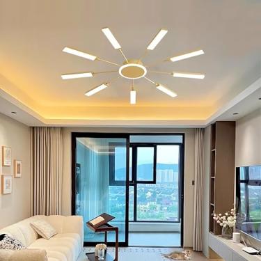 Imagem de Luminária de teto moderna LED de 66 W com regulagem de intensidade, design espiral criativo, luminária de metal e acrílico para cozinha, ilha, sala de jantar, sala de estar, quarto, iluminaç