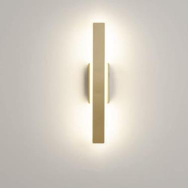 Imagem de Luminária de parede simples e moderna, luminária de parede leve, LED, escurecimento de três cores, 16/24 W, vestiário, quarto, corredor de sala de estar, terraço de villa, varanda de jardim,