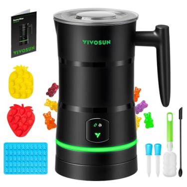 Imagem de VIVOSUN Máquina de fazer gomas, máquina de doces mãos livres, misturador comestível infundido com óleo com rotor duplo, panela de aço inoxidável de grau alimentício e moldes de silicone, para ursinhos