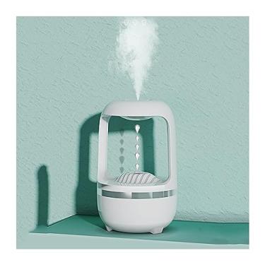 Imagem de Umidificador Humidificador de ar antigravidade 500ml gota água perfume aromaterapia umidificadores trabalhando para purificadores para dropshipping(Branco)