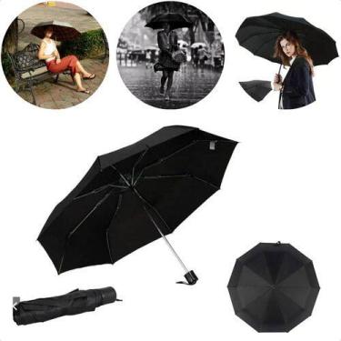 Imagem de Guarda Chuva Sombrinha Manual Cabe Na Bolsa Preto - 96165_electros1