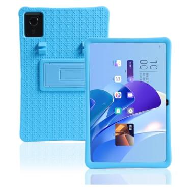 Imagem de INSOLKIDON Capa para tablet Lenovo Chromebook Duet 11 (11M889)/EDU G2/GEN9 2024, cobertura total, ultrafina, de silicone, à prova de choque, leve (azul)