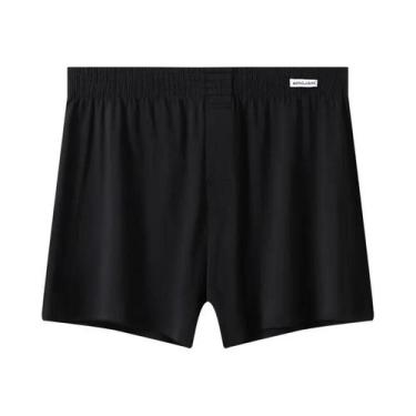 Imagem de Cuecas Boxer Masculinas De Tamanho Grande, Respiráveis, De Seda Gelada