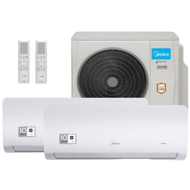Imagem de Ar Condicionado Multi Split Midea Xtreme Save 18000 BTUs 1X9000+1X12000 Quente e Frio Inverter 220V 38MBMBA18M5