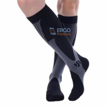 Imagem de Meia De Compressão Elástica com Tecnologia Anti Varizes e Inchaço Orig