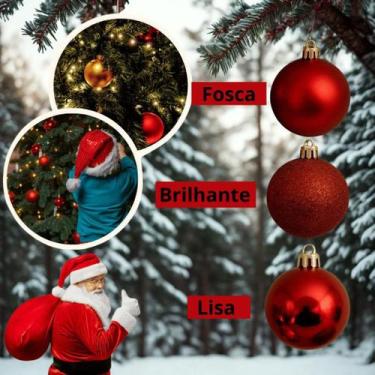 Imagem de Kit Bolinha de Árvore de Natal 3CM Fosca Brilho e Metálica - Armarinho