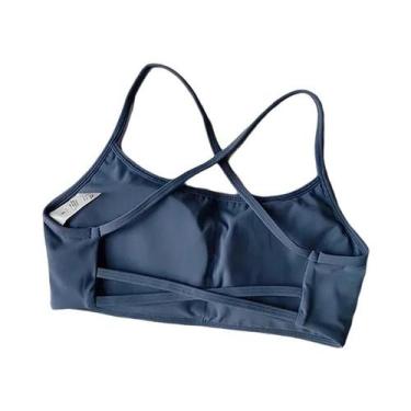 Imagem de Top De Fitness Feminino Em Cor Sólida Com Almofada Para O Peito, Top D