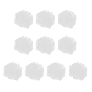 Imagem de PATIKIL Capa antipoeira com porta RJ11, 10 peças, plugue à prova de poeira, protetor de silicone macio RJ11 para interruptor de computador, roteador, placa de interface de rede, transparente