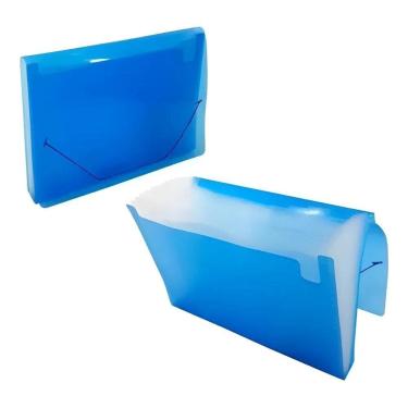 Imagem de Pasta Sanfonada Plástica A4 12 Divisões Acp Azul