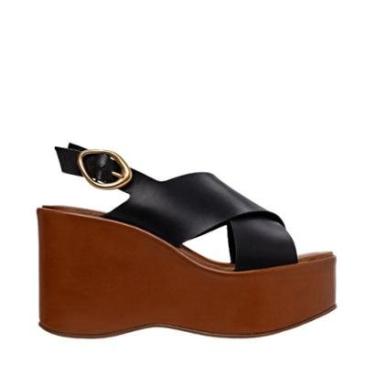 Imagem de Sandalia Carrano Buckle Tiras Maxi Anabela-Feminino