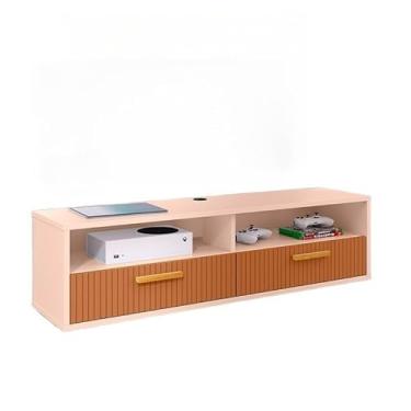 Imagem de Rack Bancada para TV de 40 Polegadas com 2 Portas e Nicho (Suspenso off/ripado)