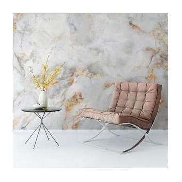 Imagem de Papel de Parede, Papel de Parede Adesivo Lavavel, Folhas Verde 3d para Salas de Estar e Quartospapel de parede,papel de parede para quarto(Marmore 0007 Dourado,2 Metros)