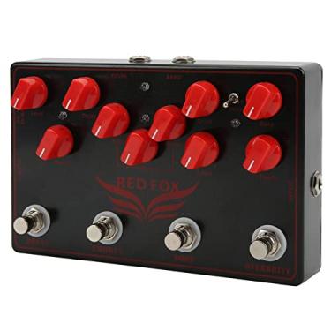 Imagem de RiToEasysports Pedal de Guitarra Sintetizador de Múltiplos Efeitos Com Bons Efeitos de Modulação Analógica de Coro para Guitarristas de Metal Preto