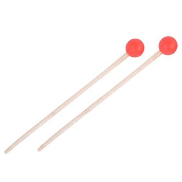 Imagem de XUXHOU Martelo de Bateria para Xilofone/tímpanos/tarola, Acabamento Fino e Vara Estável (Vermelho)
