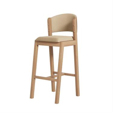 Imagem de Banqueta Antonella Linho área Gourmet - 7 Decor Choco