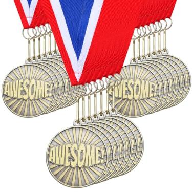 Imagem de Quelay 30 medalhas de ouro de 5 cm para prêmios, vencedor incentiva a participação em equipe para adultos Troféu Prêmio Prêmio Presente Competições Festa de Formatura (Awesome)