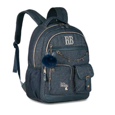 Imagem de MOCHILA REBECCA BONBON DENIM VINTAGE DE COSTAS 17,5 RB27024-Feminino