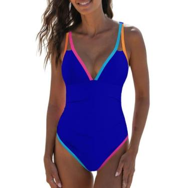 Imagem de Maiô de uma peça Popvil, roupa de banho feminina para controle de barr