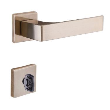 Imagem de Fechadura Banheiro Quadratta Reta Roseta 55cm Latonado Alianca