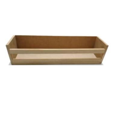 Imagem de Prateleira revisteiro porta tempero decoração parede 1 unidade 30x10x10cm mdf