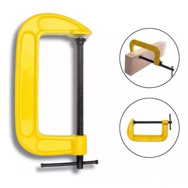 Imagem de Grampo Tipo C 2 Polegadas Sargento Marceneiro Mesa Bancada