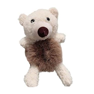 Imagem de barenx Atraentes laços de cabelo elásticos adoráveis faixas de cabelo crianças mulheres senhoras porta-rabo de cavalo anel sem danos crianças tranças de cabelo maquiagem estilo joias - Bronw