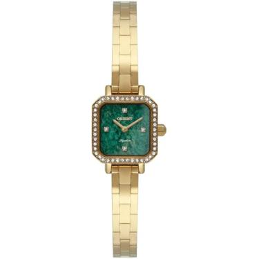 Imagem de RELOGIO ORIENT ANALOGICO VERDE METAL DOURADO LGSS0073 E1KX