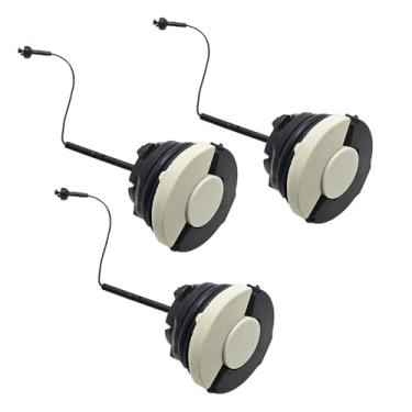 Imagem de RUURUU Conjunto de tampas de combustível e óleo (3 peças) para motosserras Stihl MS Series - MS192T/200/210/250/290/310/340/360/380/440/460/880 peças de reposição
