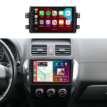 Imagem de WiFi de 5/6 GHz para rádio Suzuki SX4 2006-2013, Snapdragon-8Core 4G + 64G 5.1Bluetooth, estéreo, sem fio, Carplay, Android Auto, tela sensível ao toque IPS de 9 polegadas, 1280 x 720P, 3D Dynamic