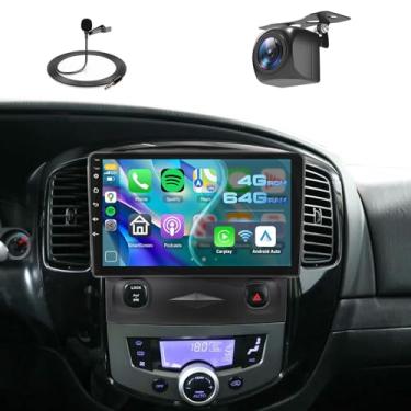 Imagem de [4G + 64G] Estéreo Android para Ford Escape 2008-2010/Mazda Tribute 2006-2008, unidade de cabeça de tela sensível ao toque de 9 polegadas, Driauto Car Stereo Wireless Carplay, Android, Auto GPS, WiFi