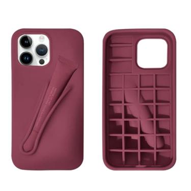 Imagem de Capinha Lip Case Compativel com iPhone 14 Pro Max Porta Gloss ou Batom Silicone Macio Resistente Premium